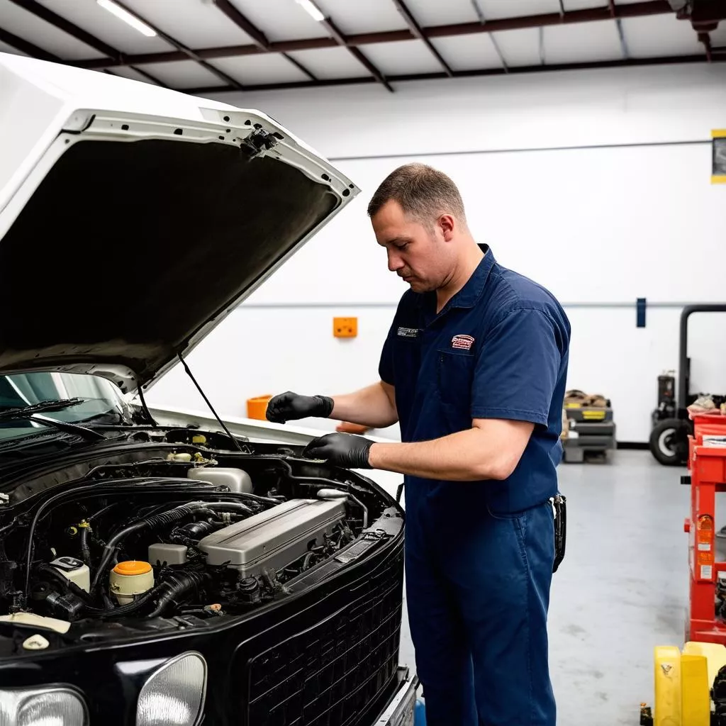 Kiểm tra xe tải 2 tấn cũ