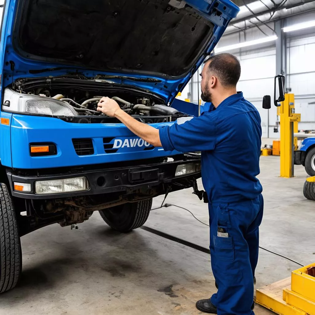 kiểm tra xe tải daewoo 8 tấn cũ