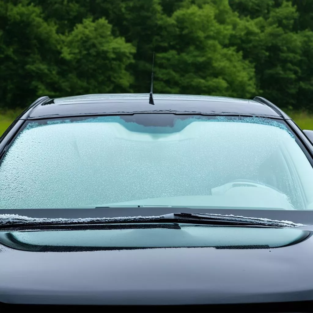 Kính chắn gió ô tô sạch sẽ