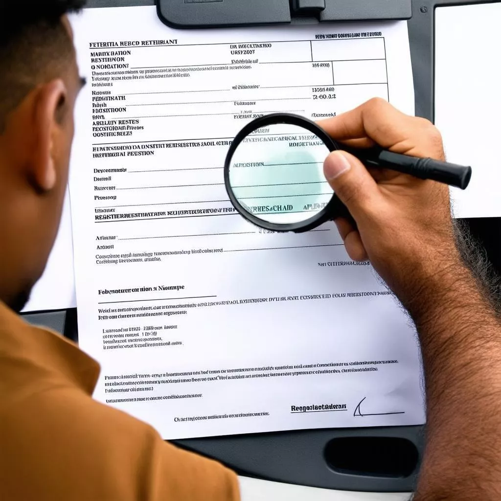 Checking VIN on a used car