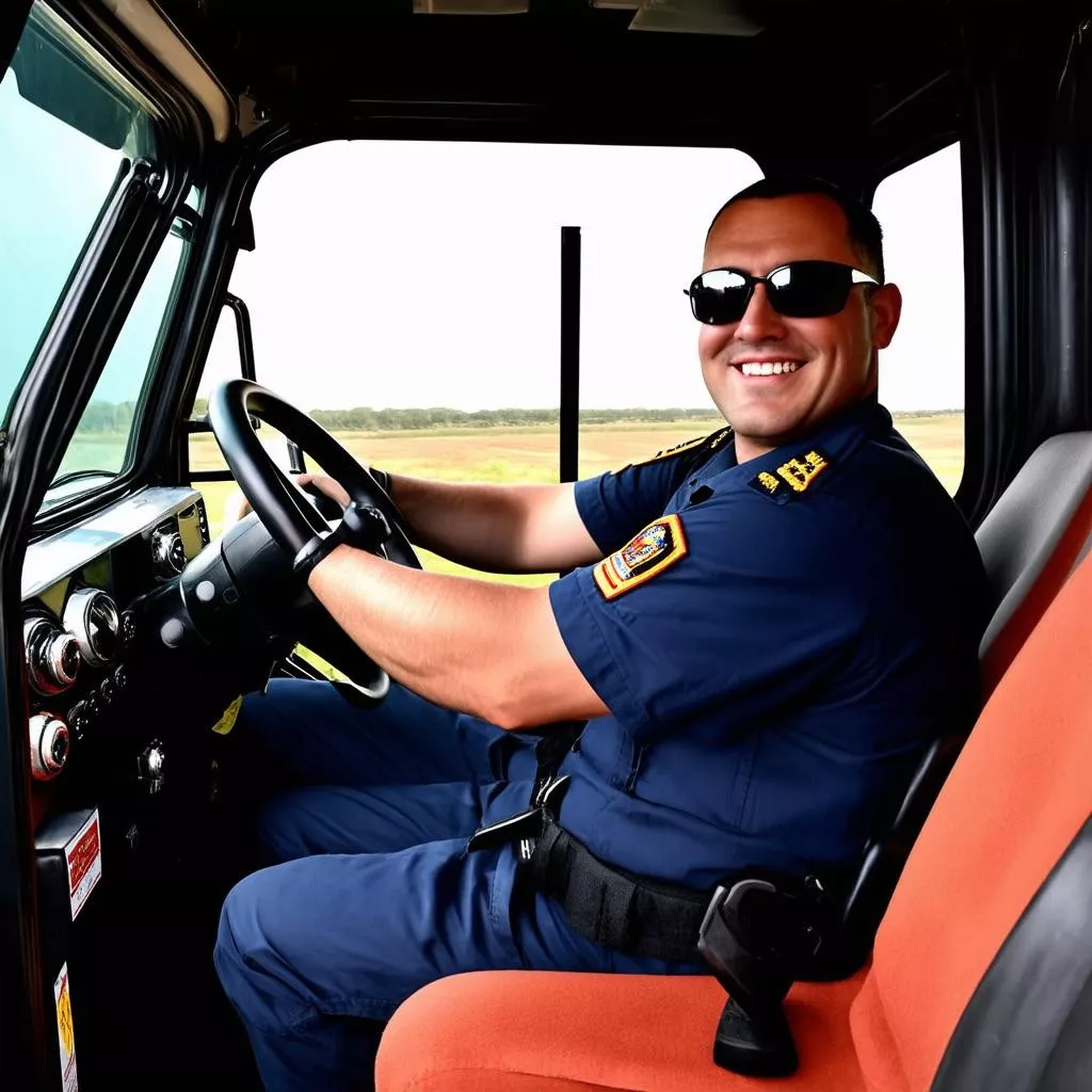 Hình ảnh lái xe ben an toàn