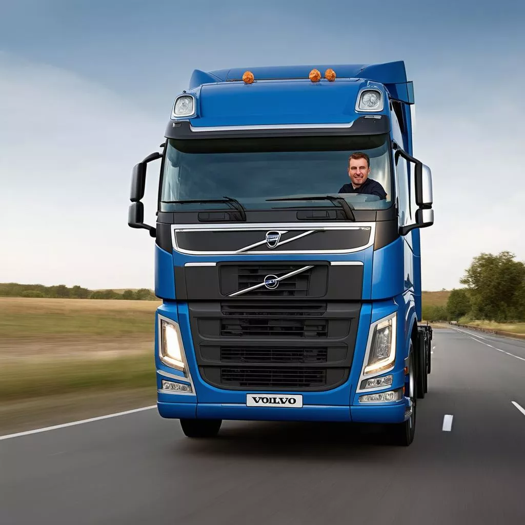 Lái xe tải Volvo