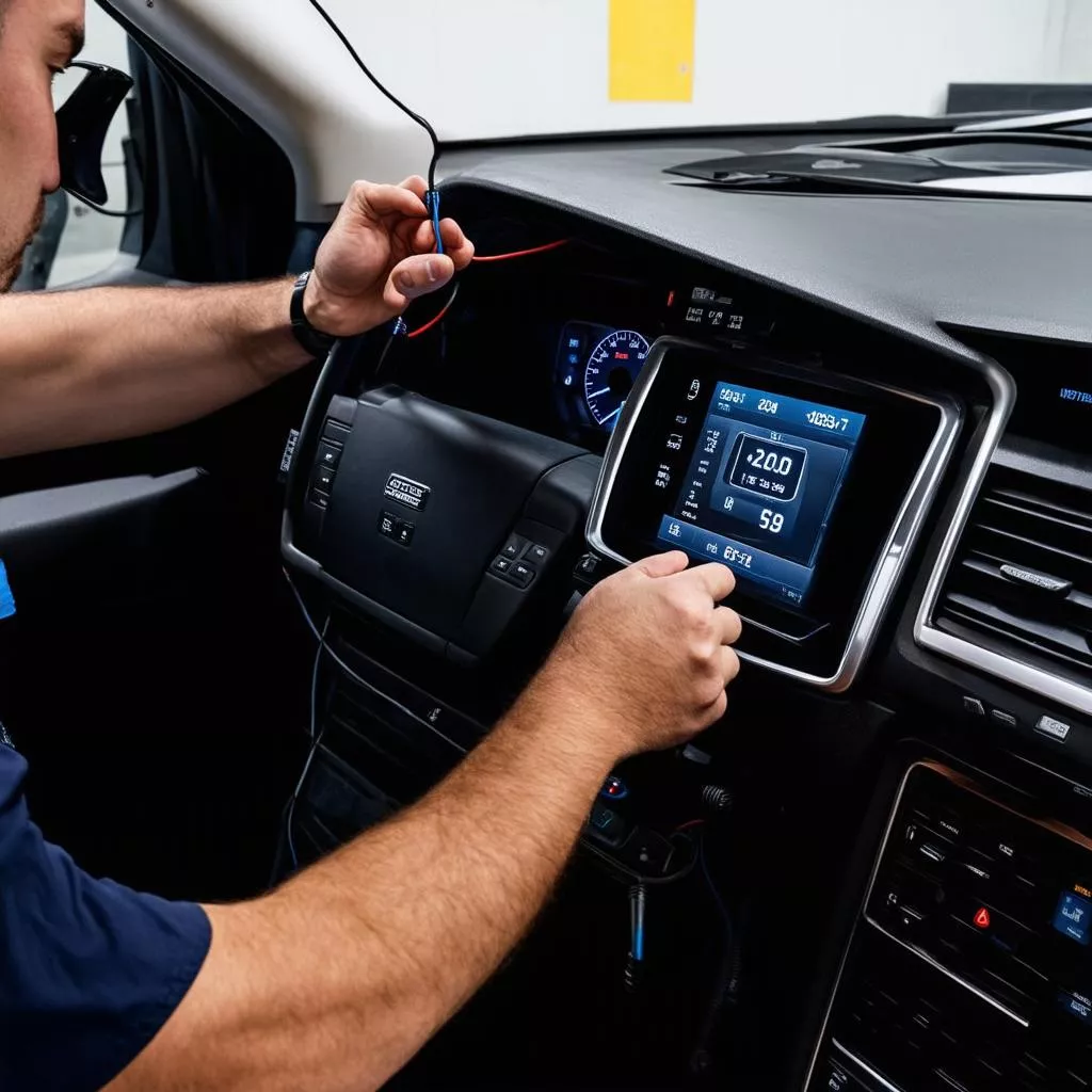 HUD Installation at a Garage