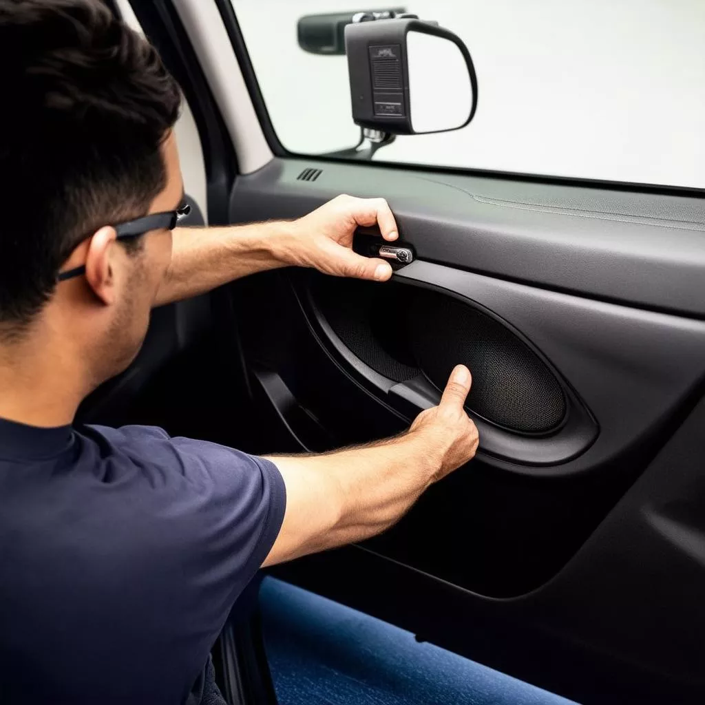 パイオニア製カースピーカーの取り付け