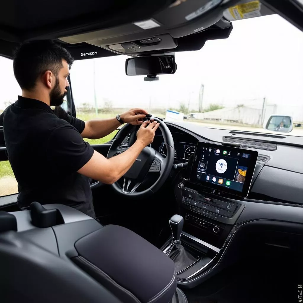 Lắp đặt màn hình ô tô Zestech Z800