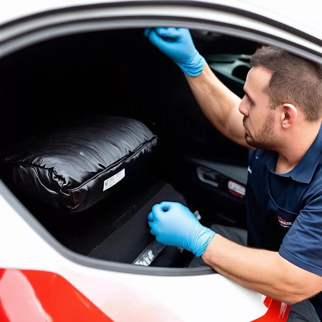 Lắp đặt túi khí xe hơi