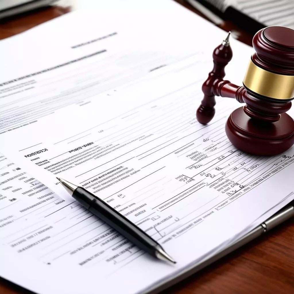 Lawyer consulting on a car title loan agreement