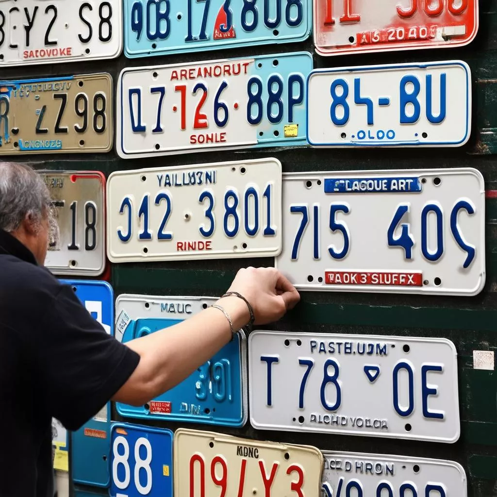 Choosing a lucky license plate based on feng shui