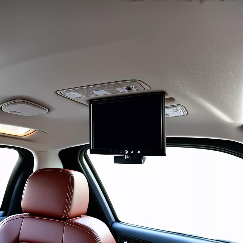 Écran plafonnier voiture luxueux