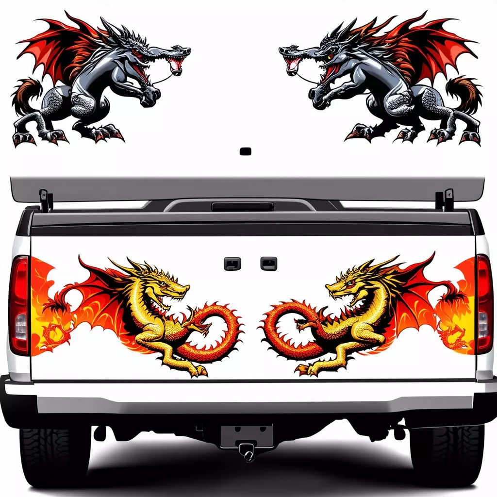 Esempio di decalcomania per camion di tendenza