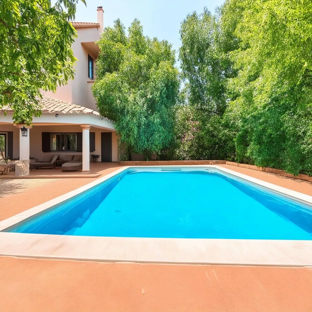 Mẫu nhà có bể bơi