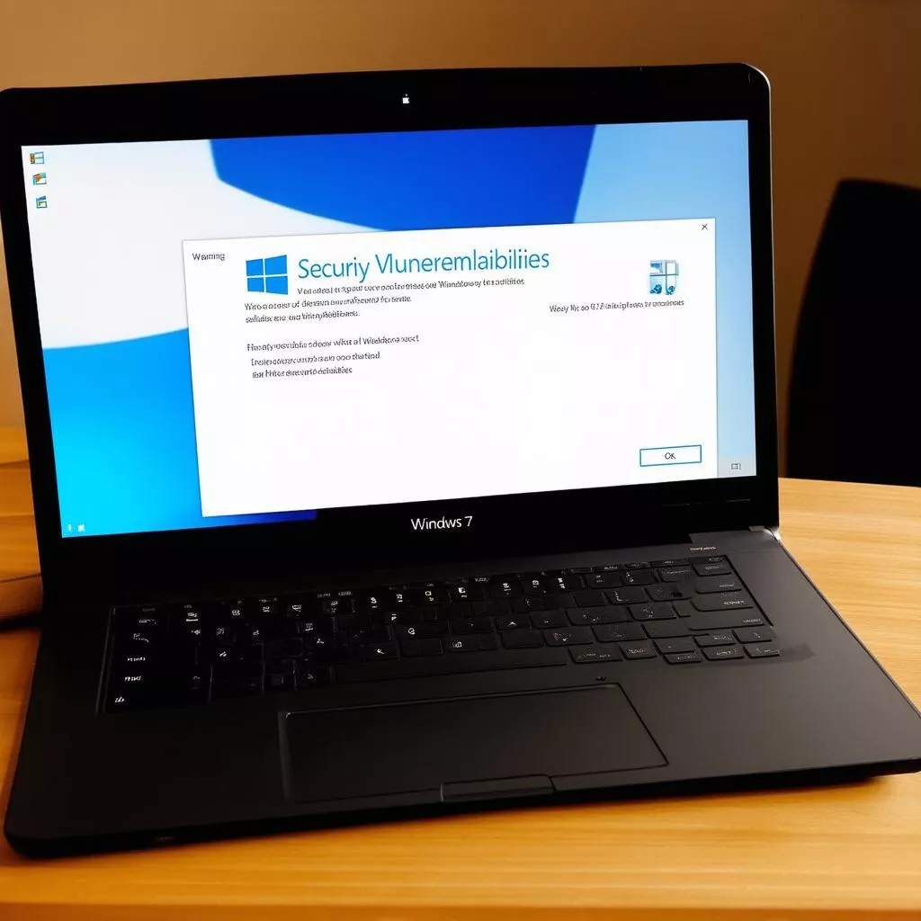 Windows 7 computer at risk of cyberattack