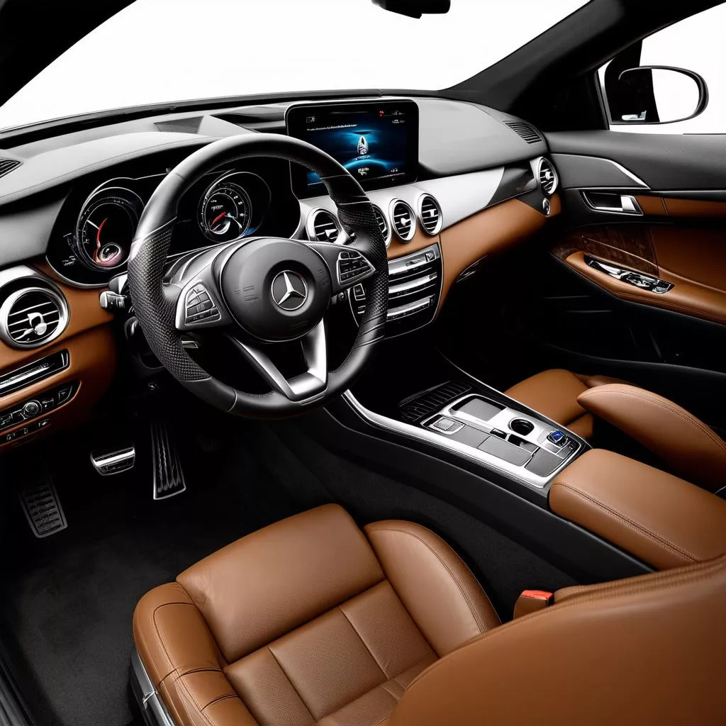 Mercedes C250 nội thất