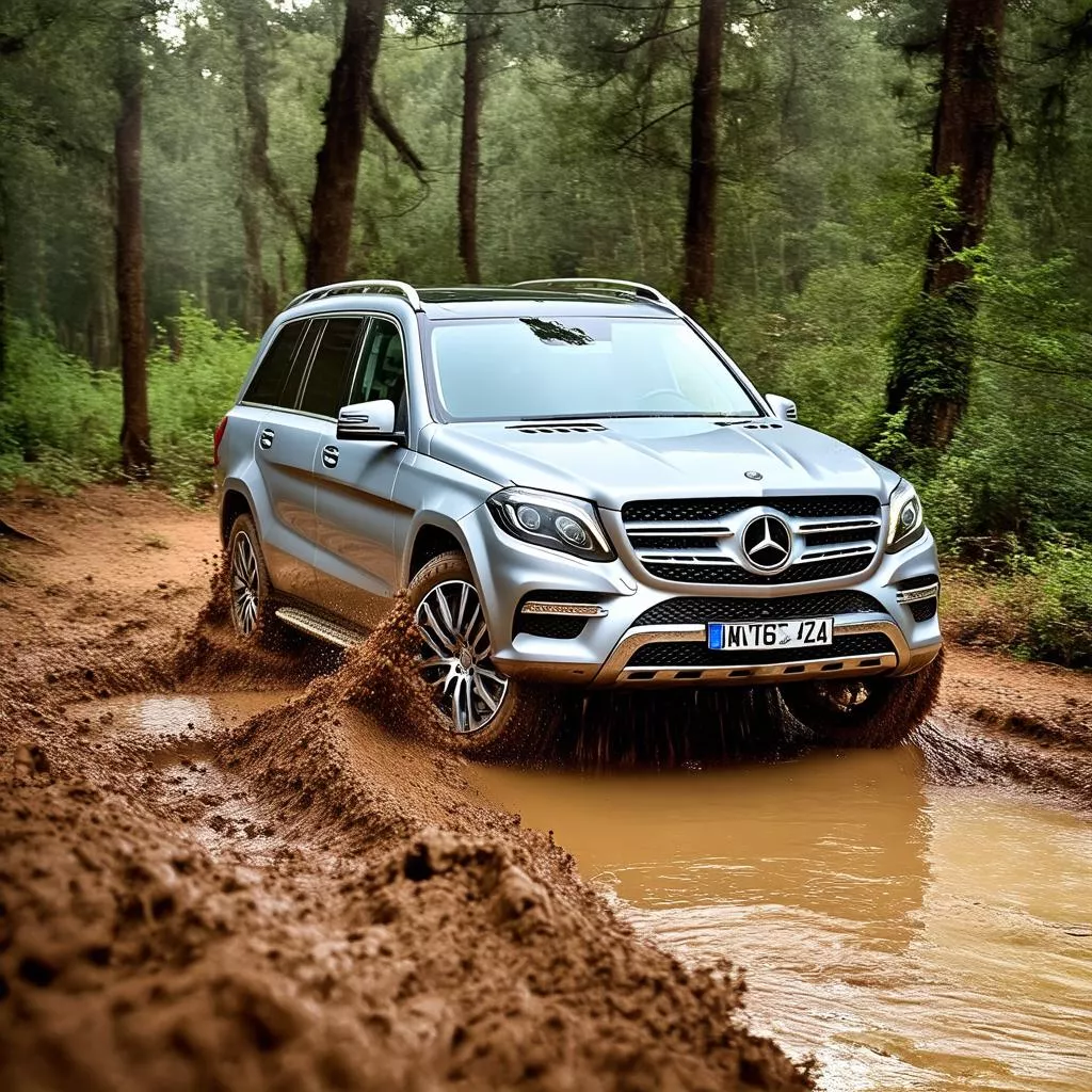 Mercedes GL350 off-road