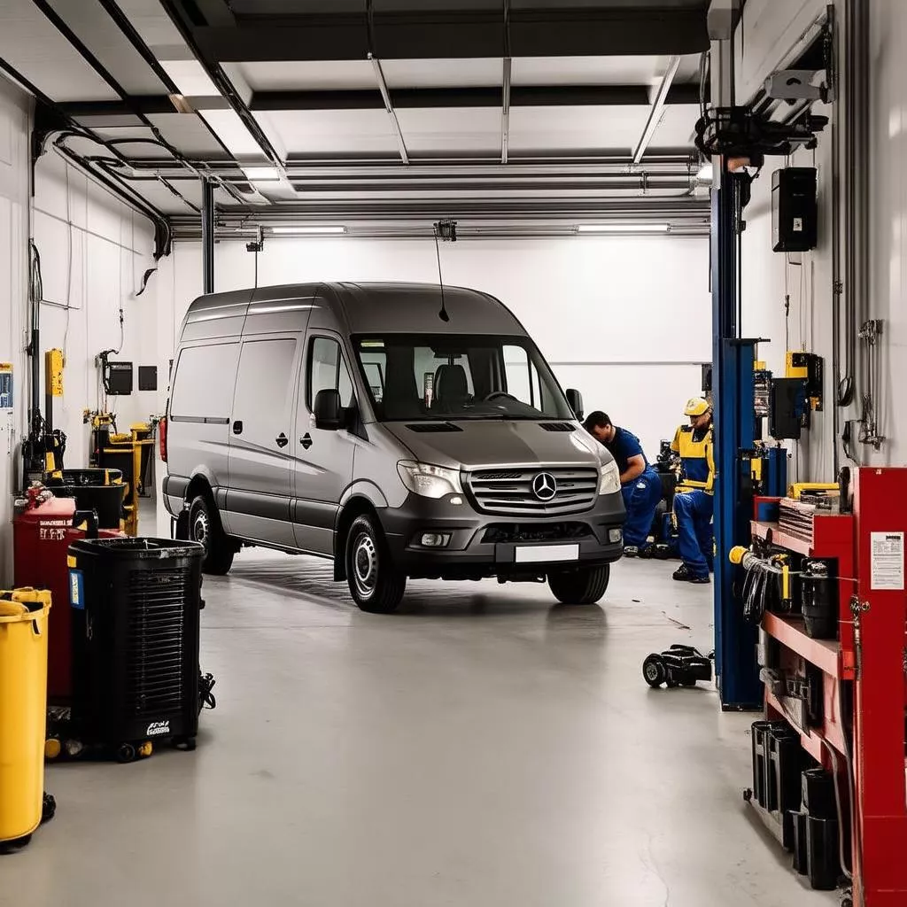 Mercedes Sprinter garage