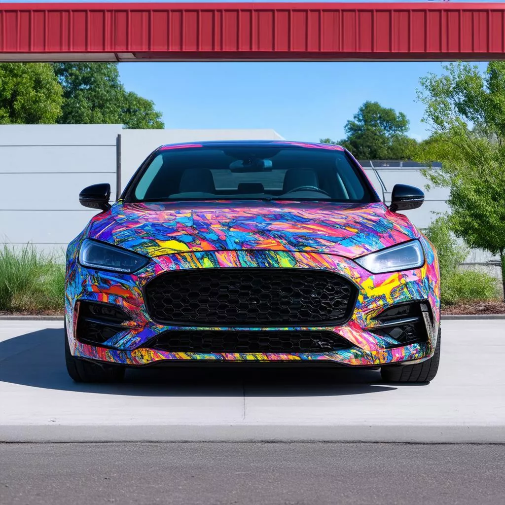 Miếng Dán Trang Trí Ô Tô Màu Sắc