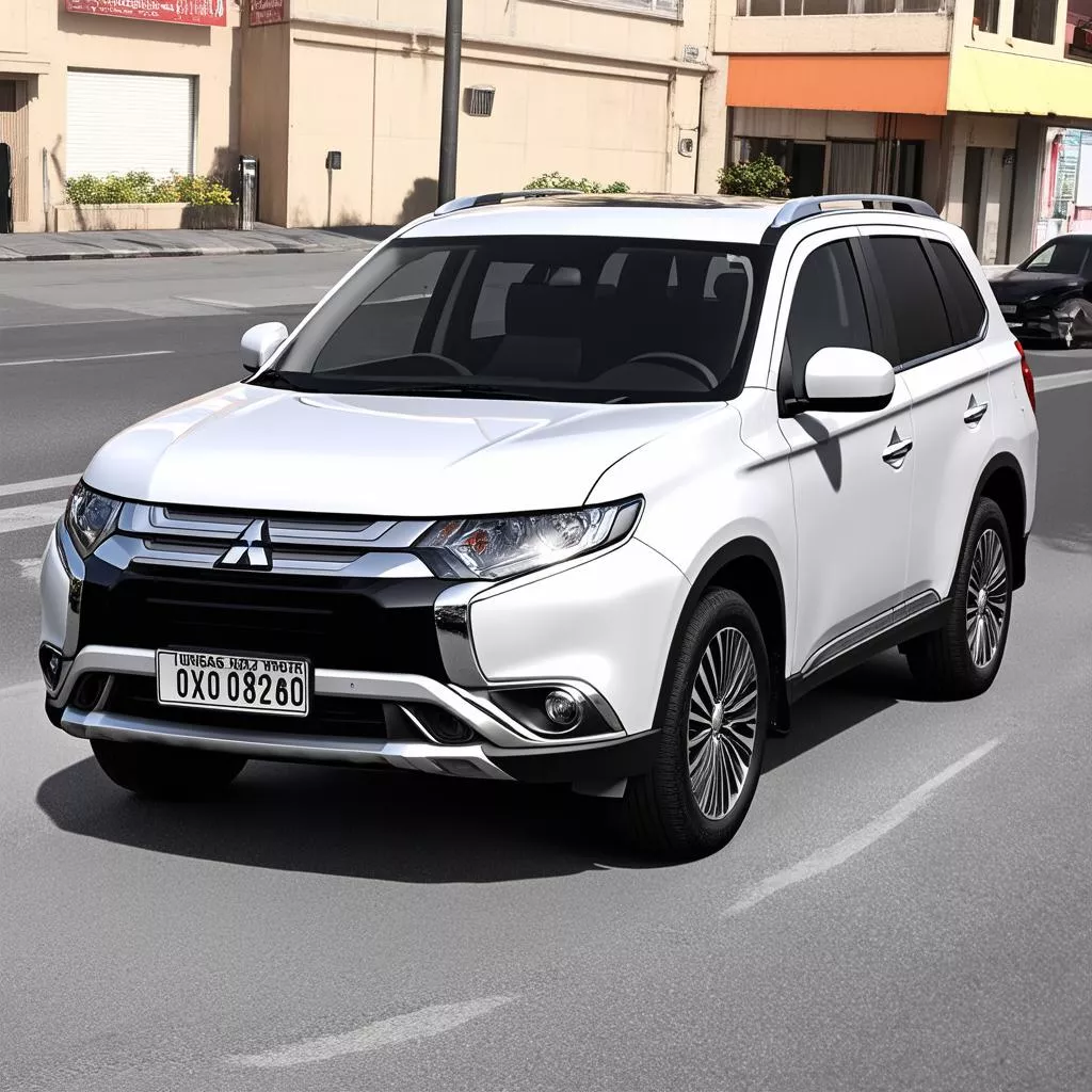 Mitsubishi Outlander màu trắng