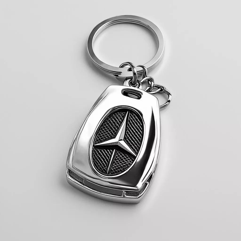 Metal Mercedes-Benz keychain