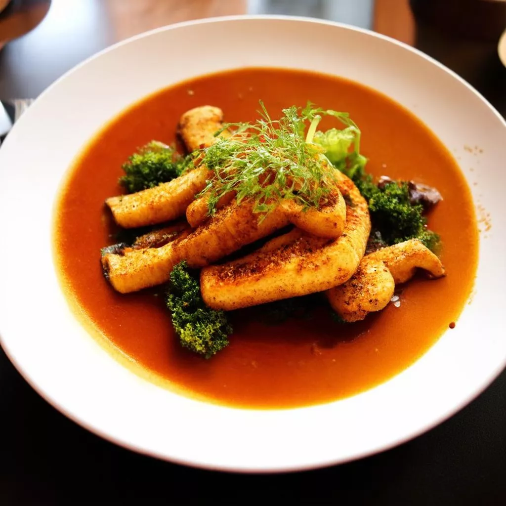 Món ăn hấp dẫn tại nhà hàng