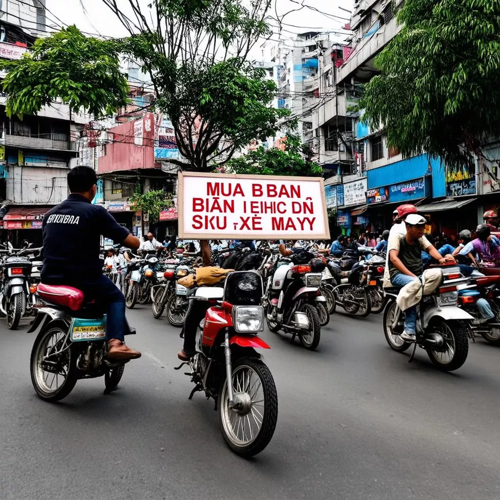 Buying and selling motorcycle license plates