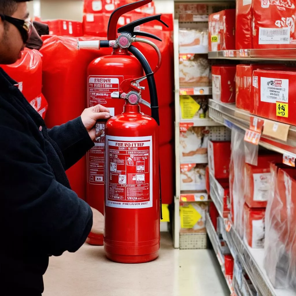 Buying a fire extinguisher
