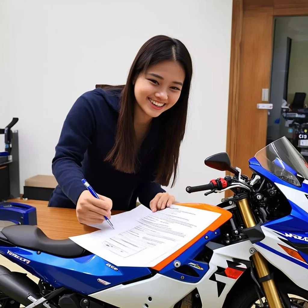 Mua xe máy trả góp