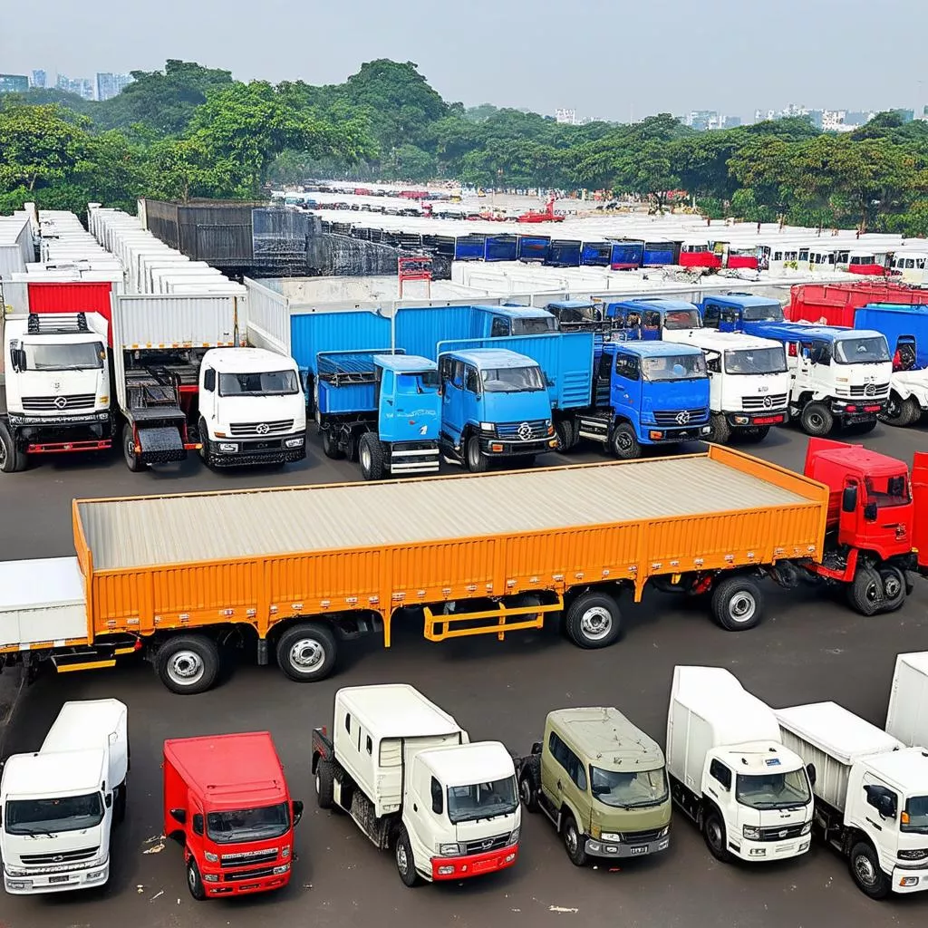 Buying used trucks in Hanoi
