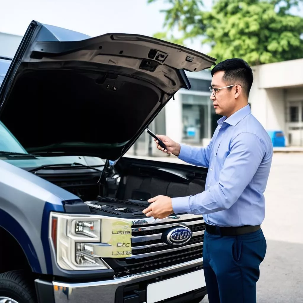 Khách hàng mua xe tải Deawoo trả góp