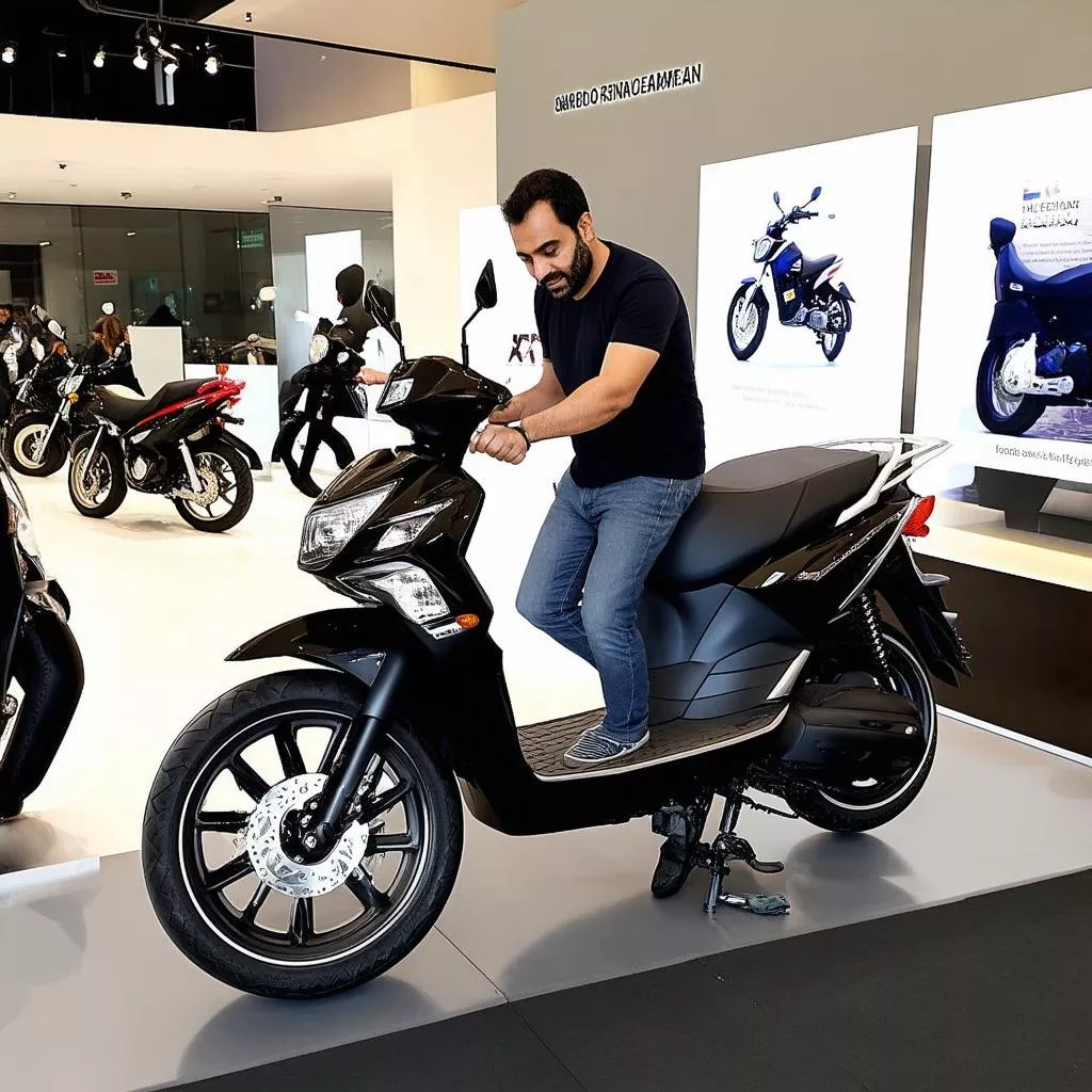 nam giới lựa chọn xe tay ga