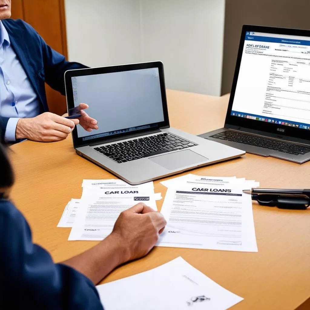 Bank supporting car loan installment