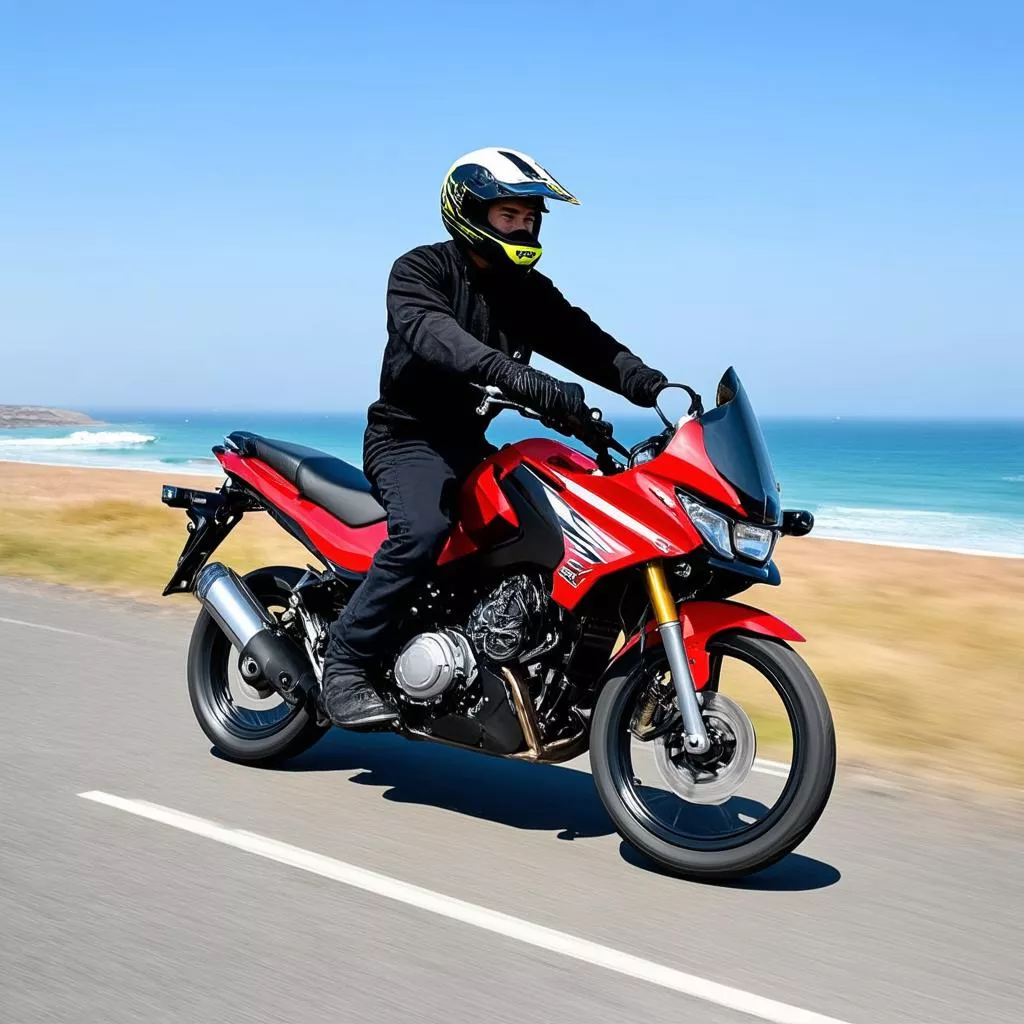 Suzuki Raider R150 màu đỏ đen