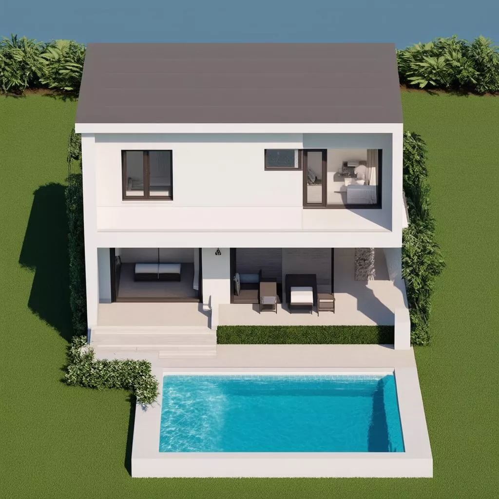 Nhà biệt thự 2 tầng 100m2 nặng bao nhiêu tấn? Bí mật ẩn chứa trong từng viên gạch