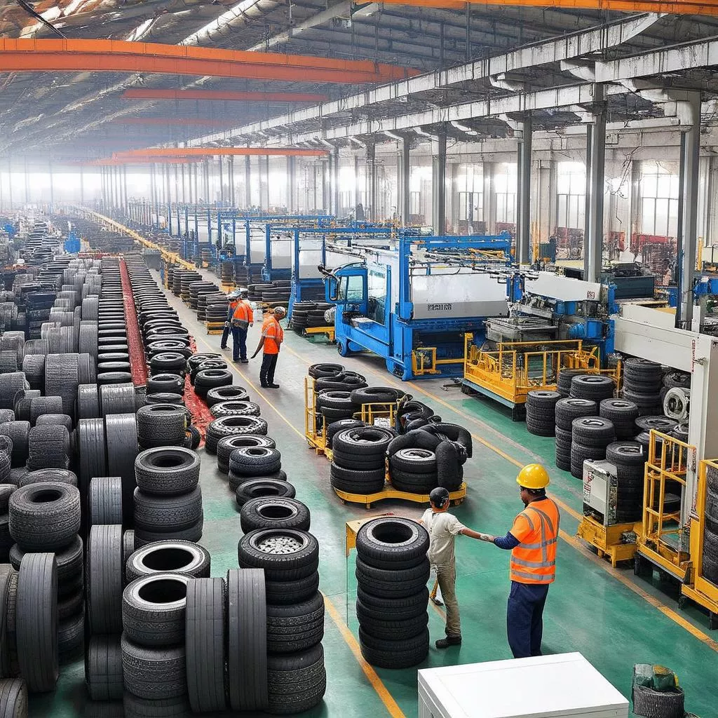 Truck wheel manufacturing plant