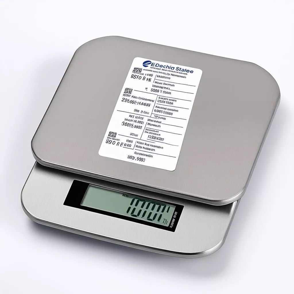 nhãn dán cho đầu cân điện tử