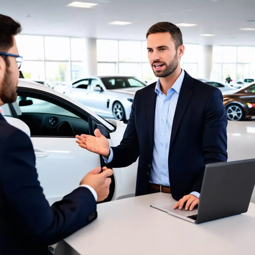 Conseiller clientèle dans un concessionnaire automobile