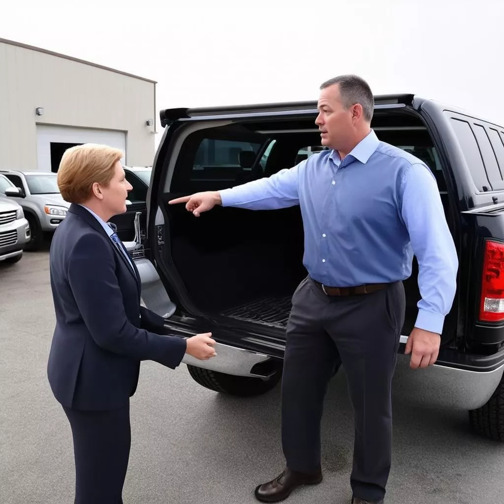 Nhân viên tư vấn mua xe