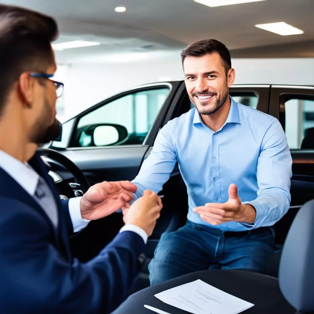 Nhân viên tư vấn mua xe