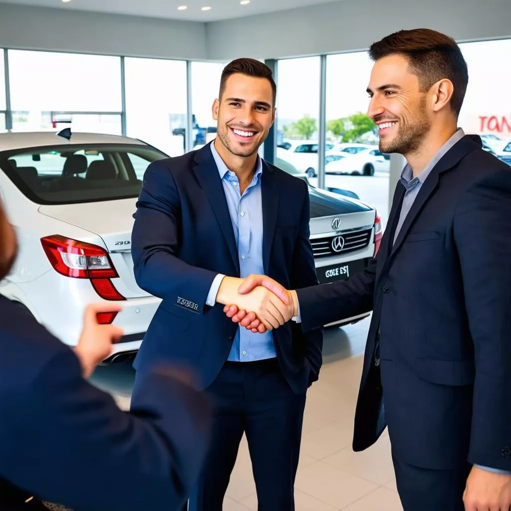 Nhân viên tư vấn mua xe