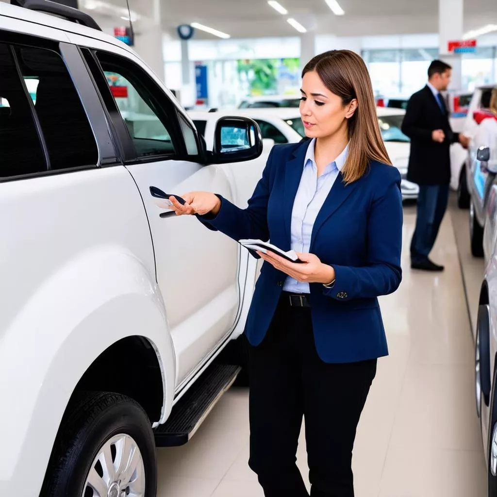 Nhân viên tư vấn mua xe tải trả góp