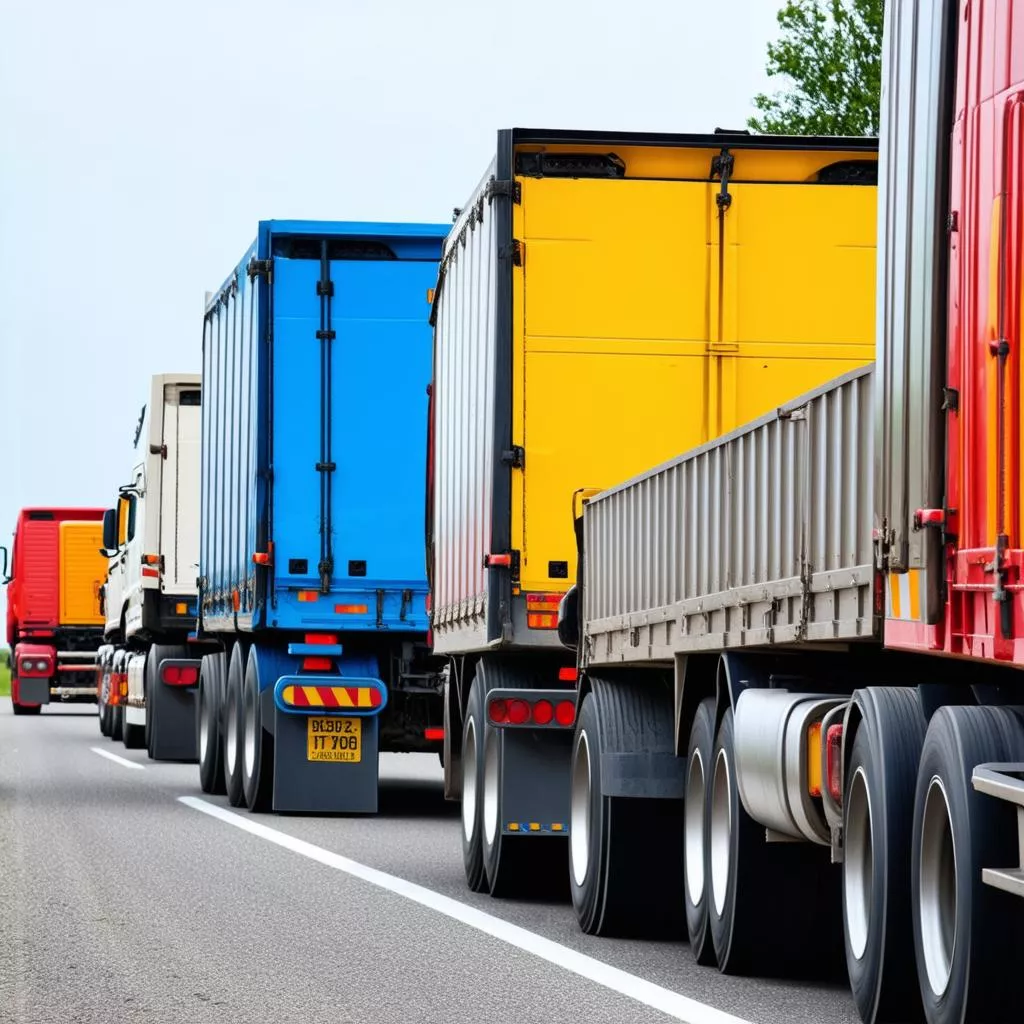 Những chiếc xe tải màu sắc