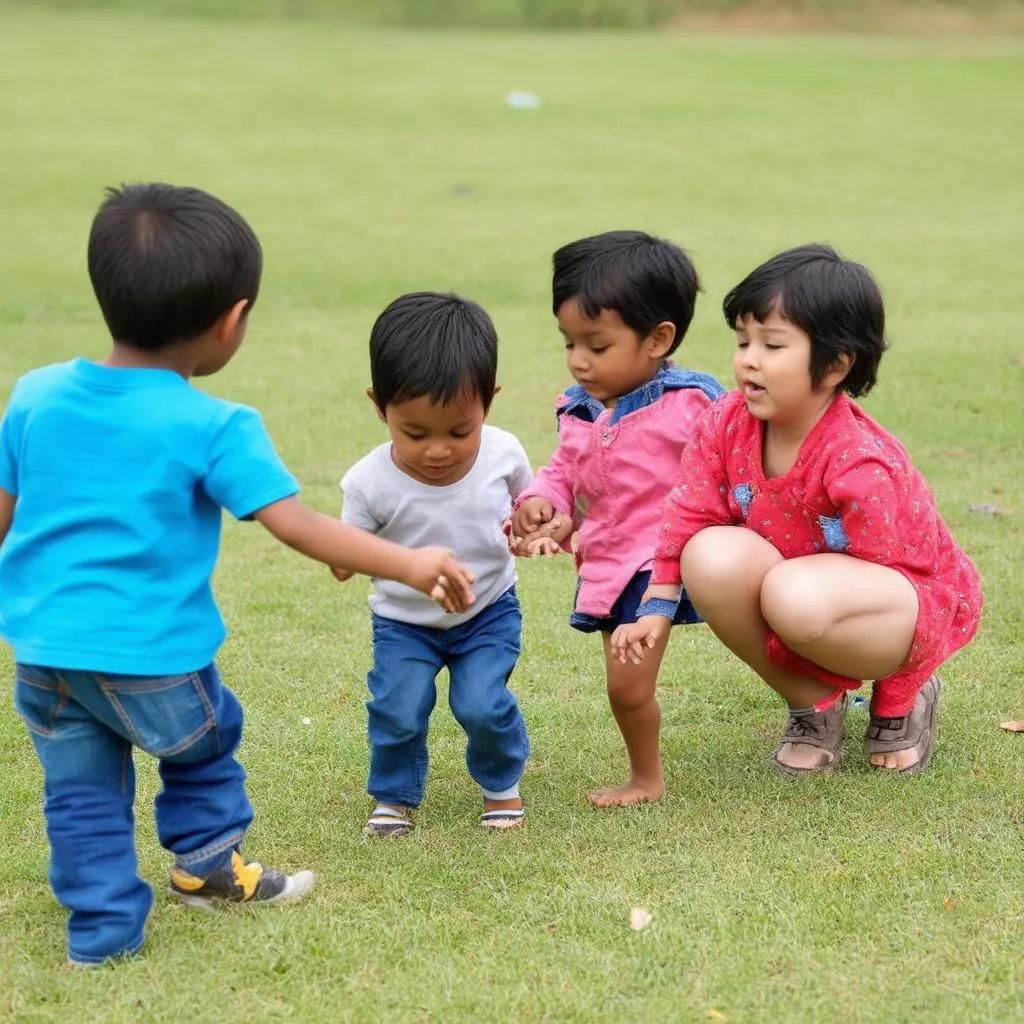 Children playing together