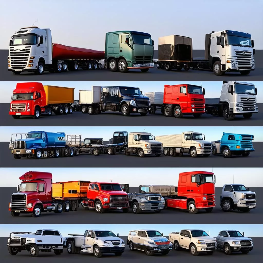 Những mẫu xe tải phổ biến