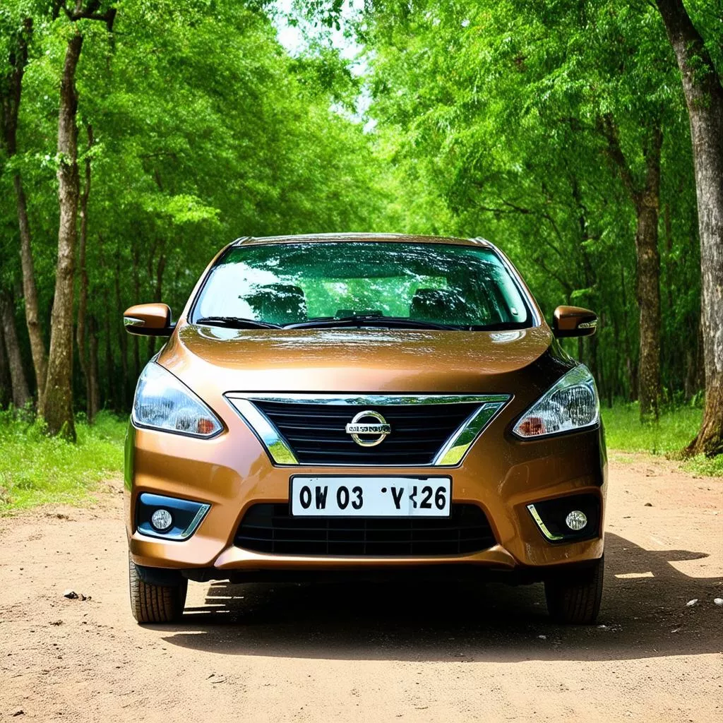 Nissan Sunny in bronze gold