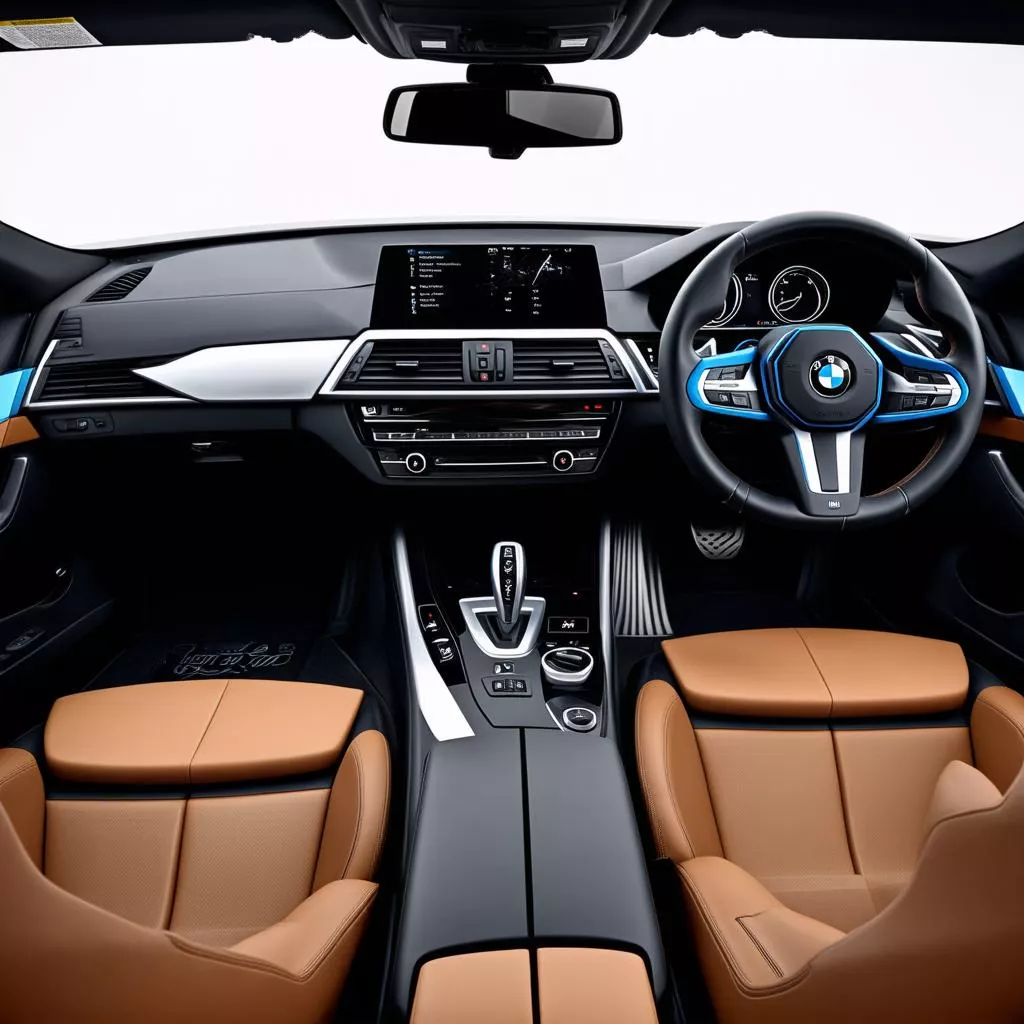 Modern interior of a BMW i8