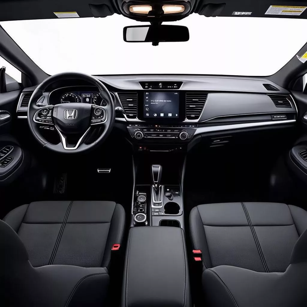 Nội thất Honda CRV 2019 màu đen sang trọng, rộng rãi, đầy đủ tiện nghi