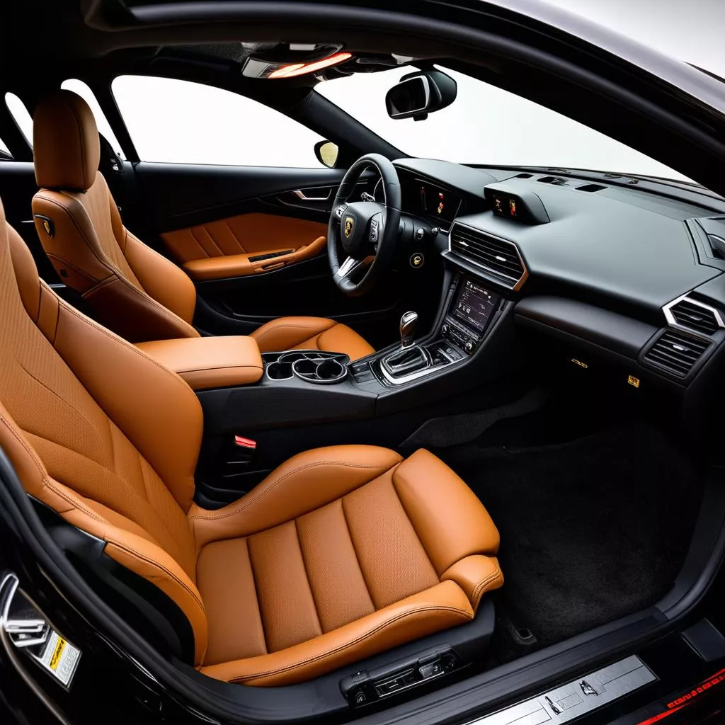 Lamborghini interior