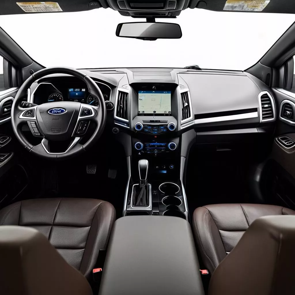 Nội thất rộng rãi của Ford Everest 2015