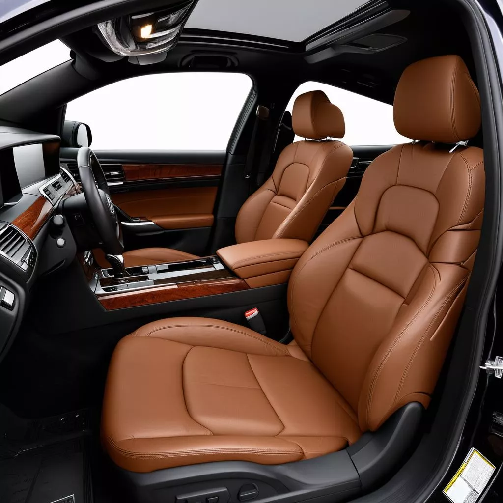 Luxurious interior of the Lexus RX 350L