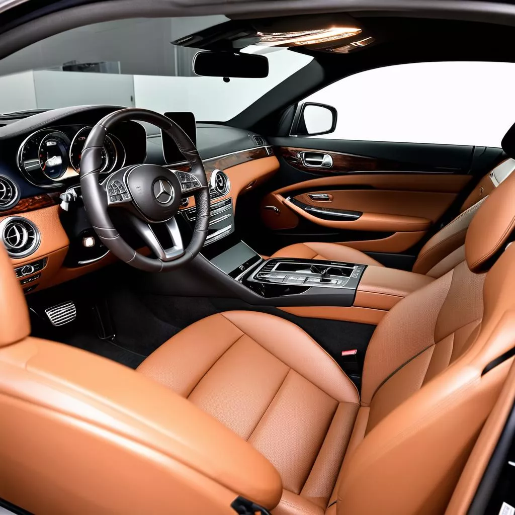 Luxurious Interior of a Used Mercedes S500