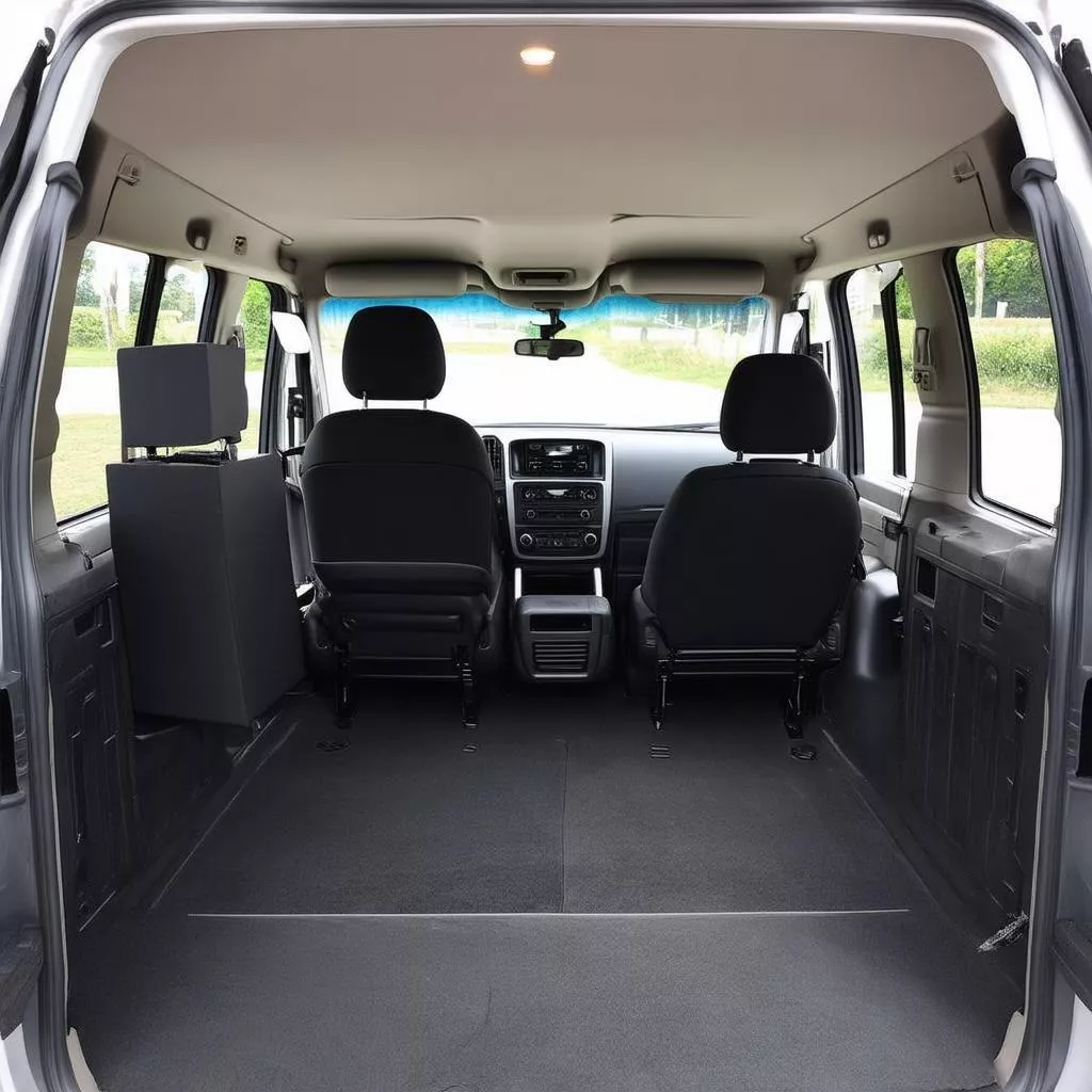 Nội thất xe Suzuki 7 chỗ cũ Window Van rộng rãi